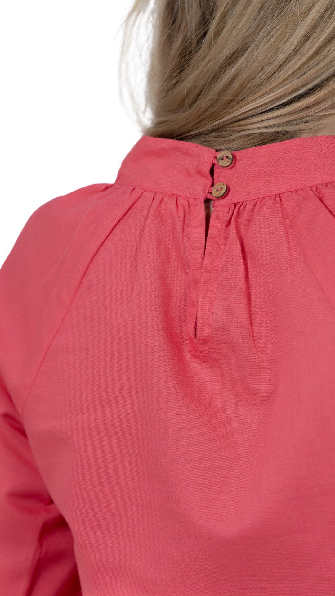 Sustainable Style Staple: Fuchsia High Neck Top