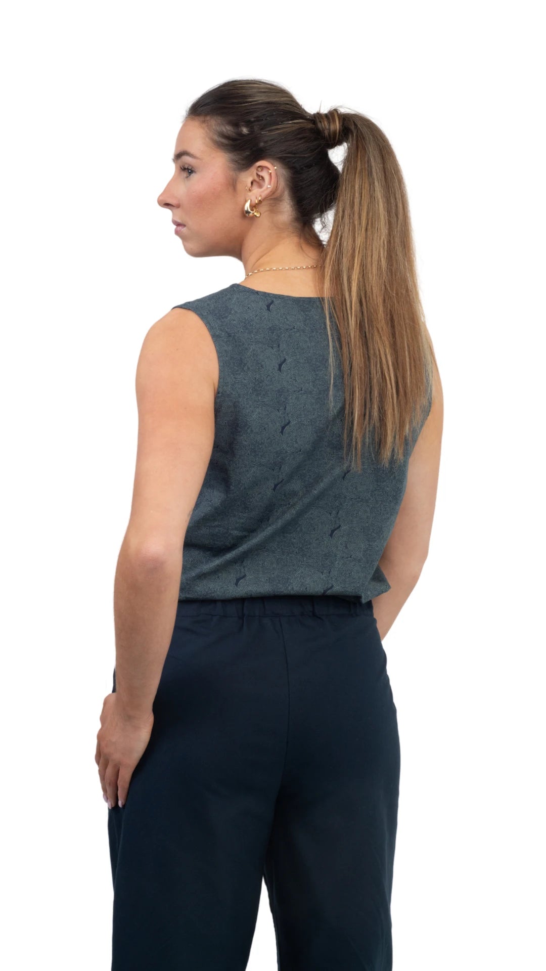Limited Edition Prussian Blue Jumpsuit: Sustainable Women’s Fashion UK | Karee - JumpsuitsKaree
