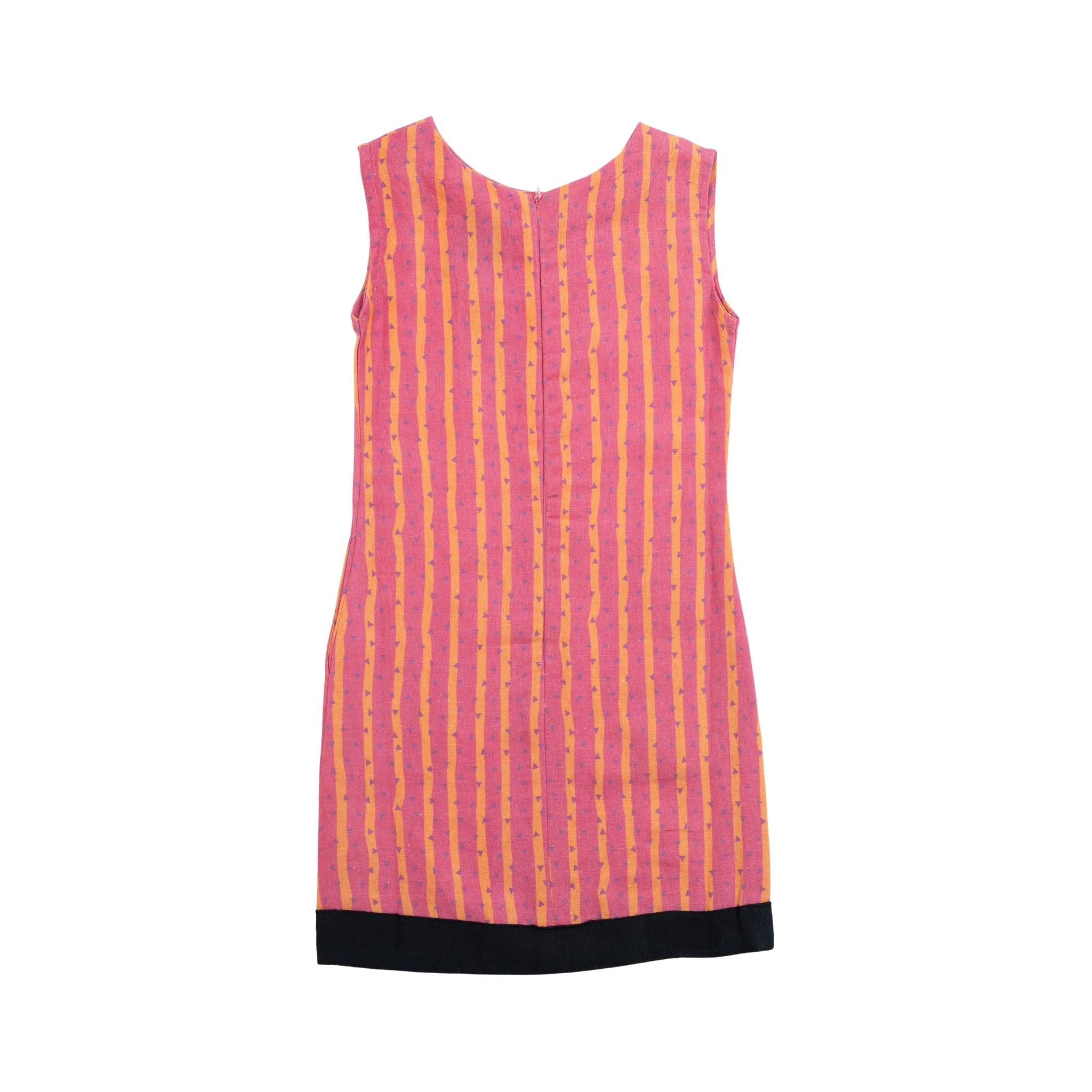 Linen Cotton Kids’ Frock in Lilac Rose - DressKaree