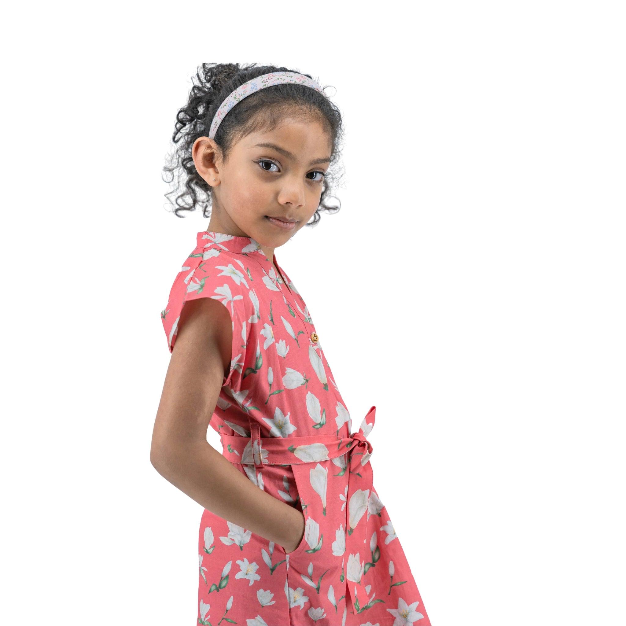 Mineral Red Shirt Dress for Girls - DressKaree