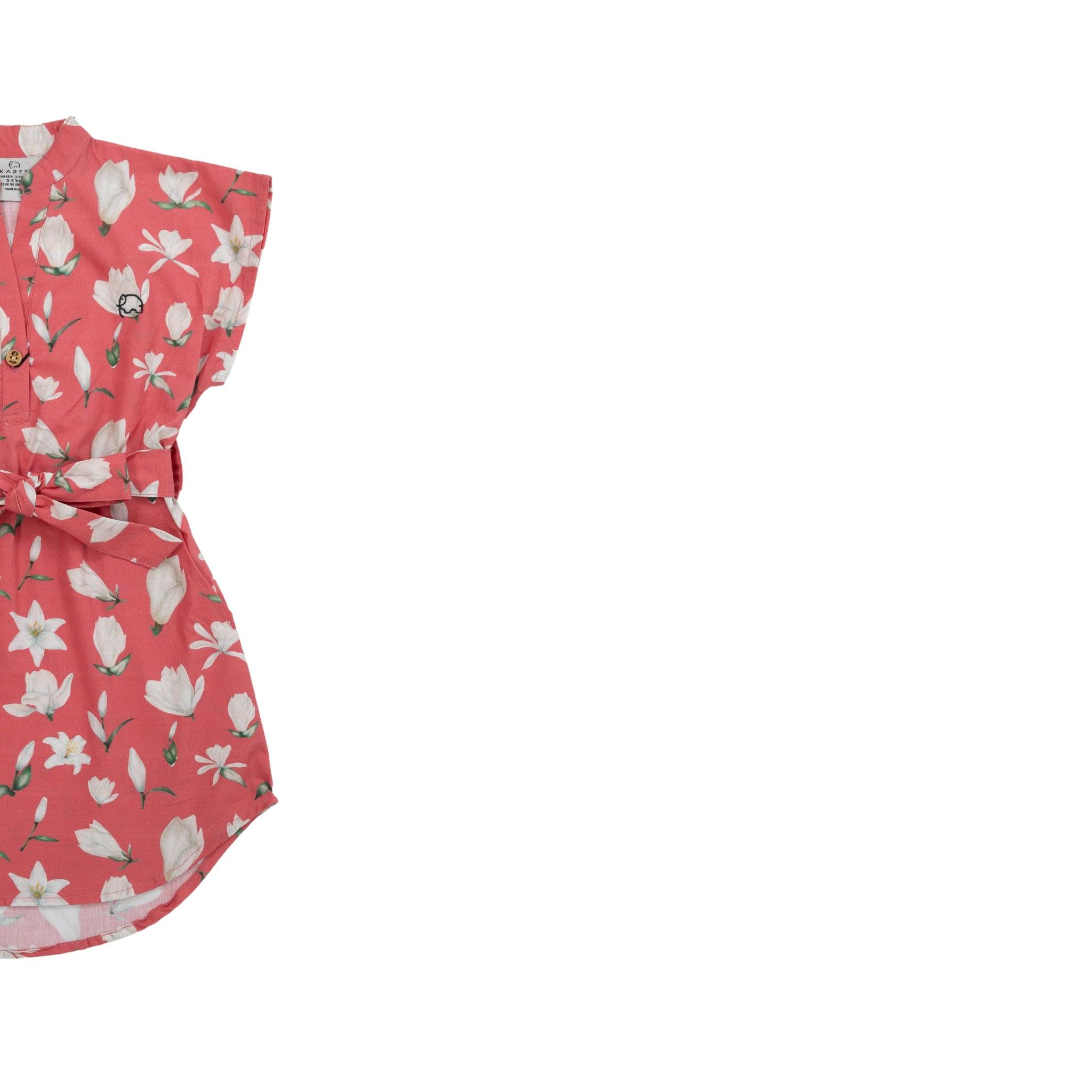 Mineral Red Shirt Dress for Girls - DressKaree