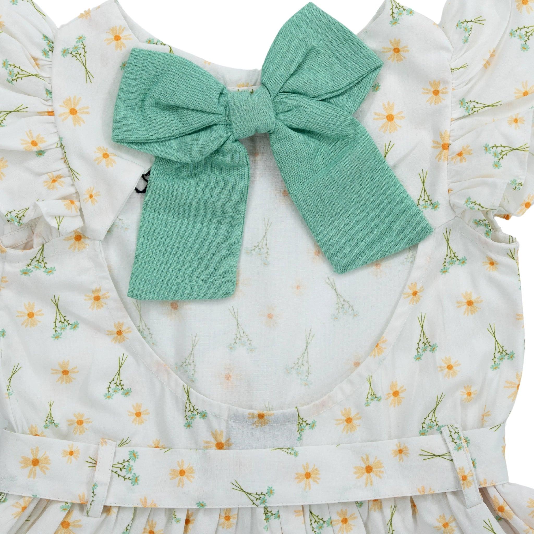 Petite Blossom Cotton Dress in Smoked Pearl - DressKaree
