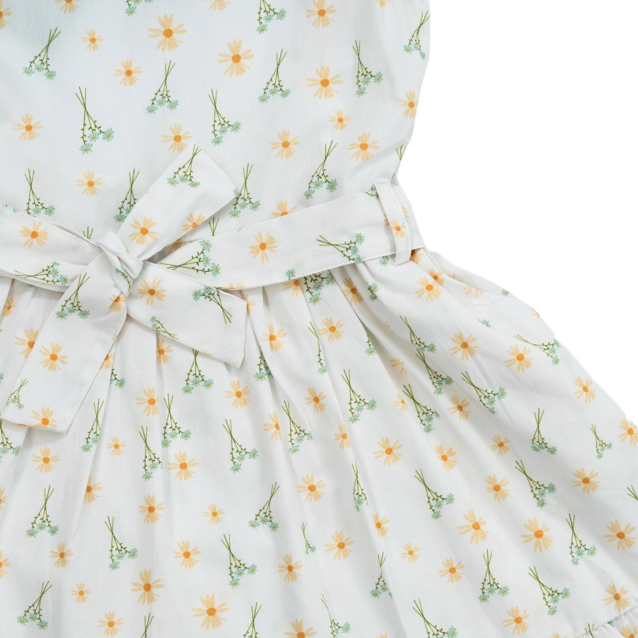 Petite Blossom Cotton Dress in Smoked Pearl - DressKaree