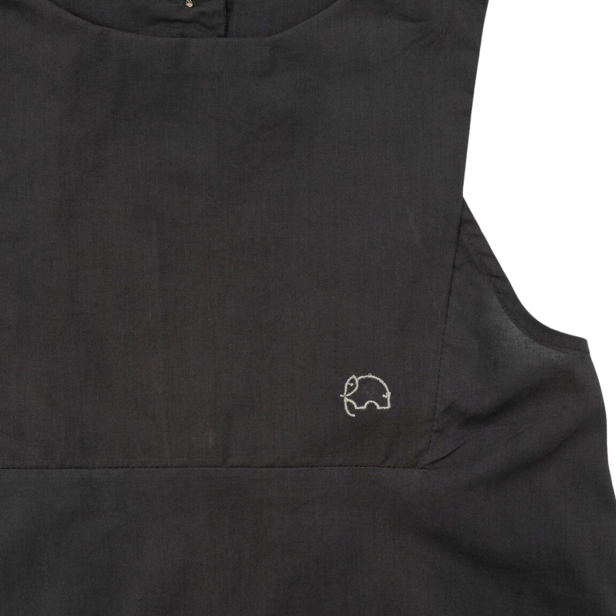 Plum Kitten Cotton Bib Neck Top for Kids - TopsKaree