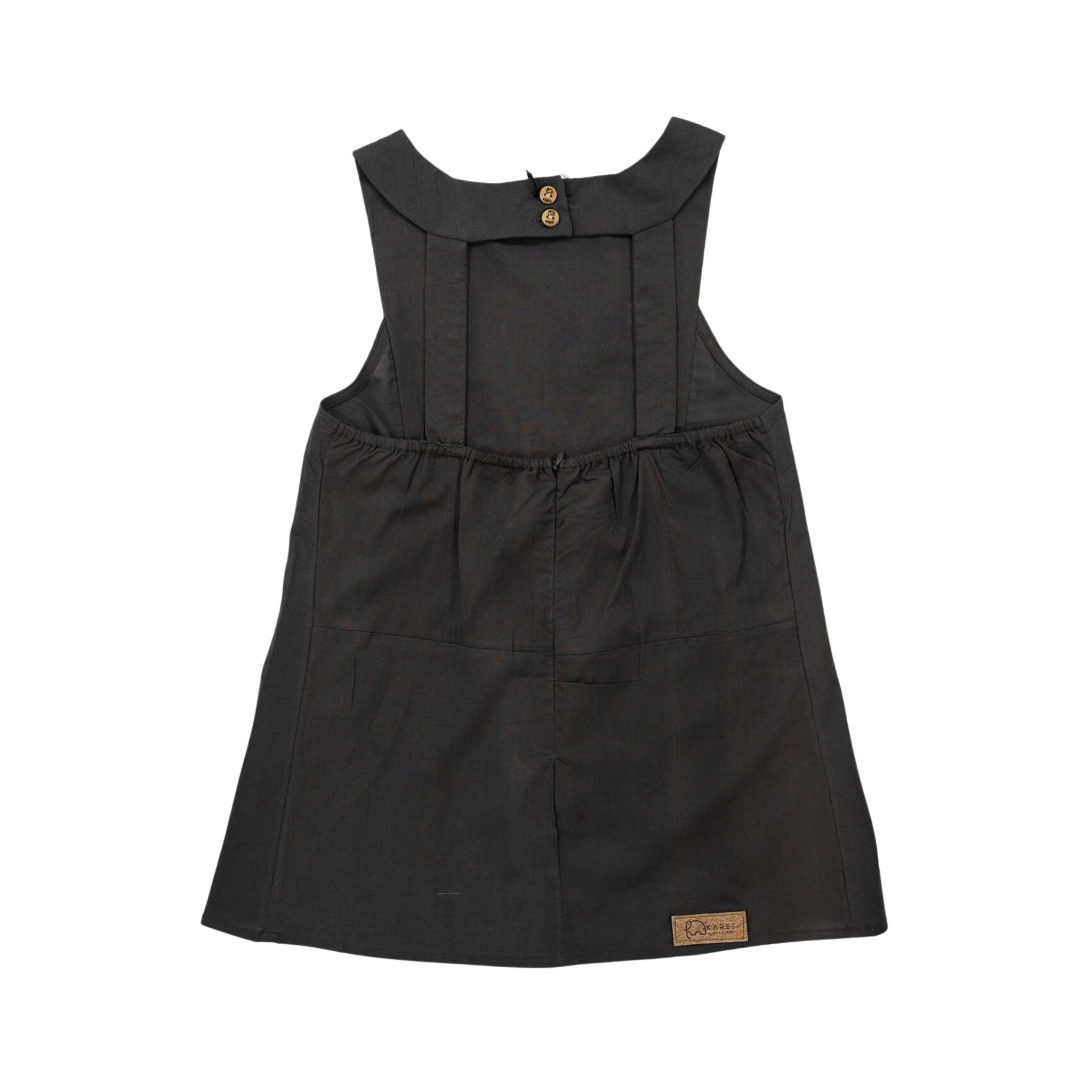 Plum Kitten Cotton Bib Neck Top for Kids - TopsKaree