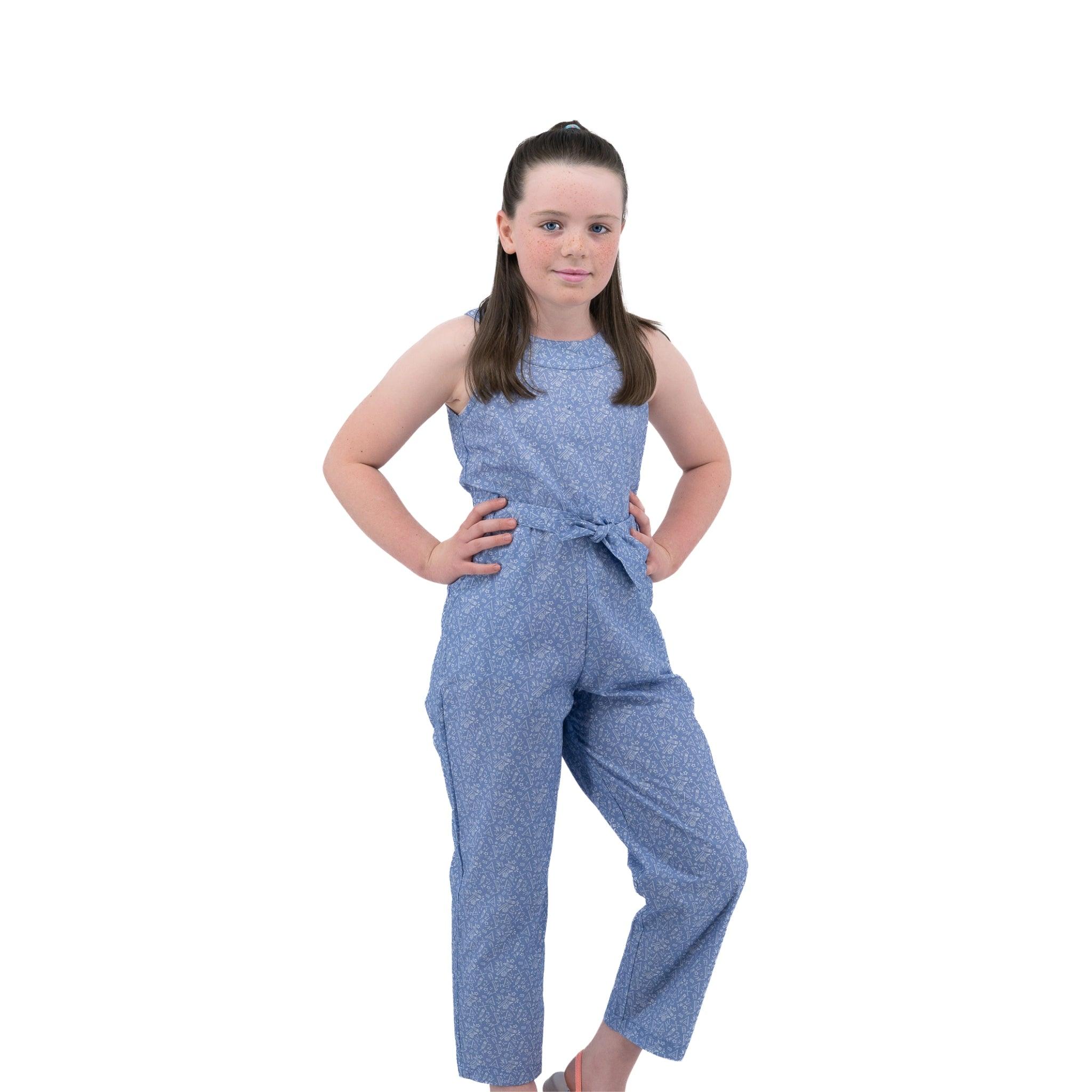 Purple Impression Cotton Jumpsuit for kids - JumpsuitsKaree