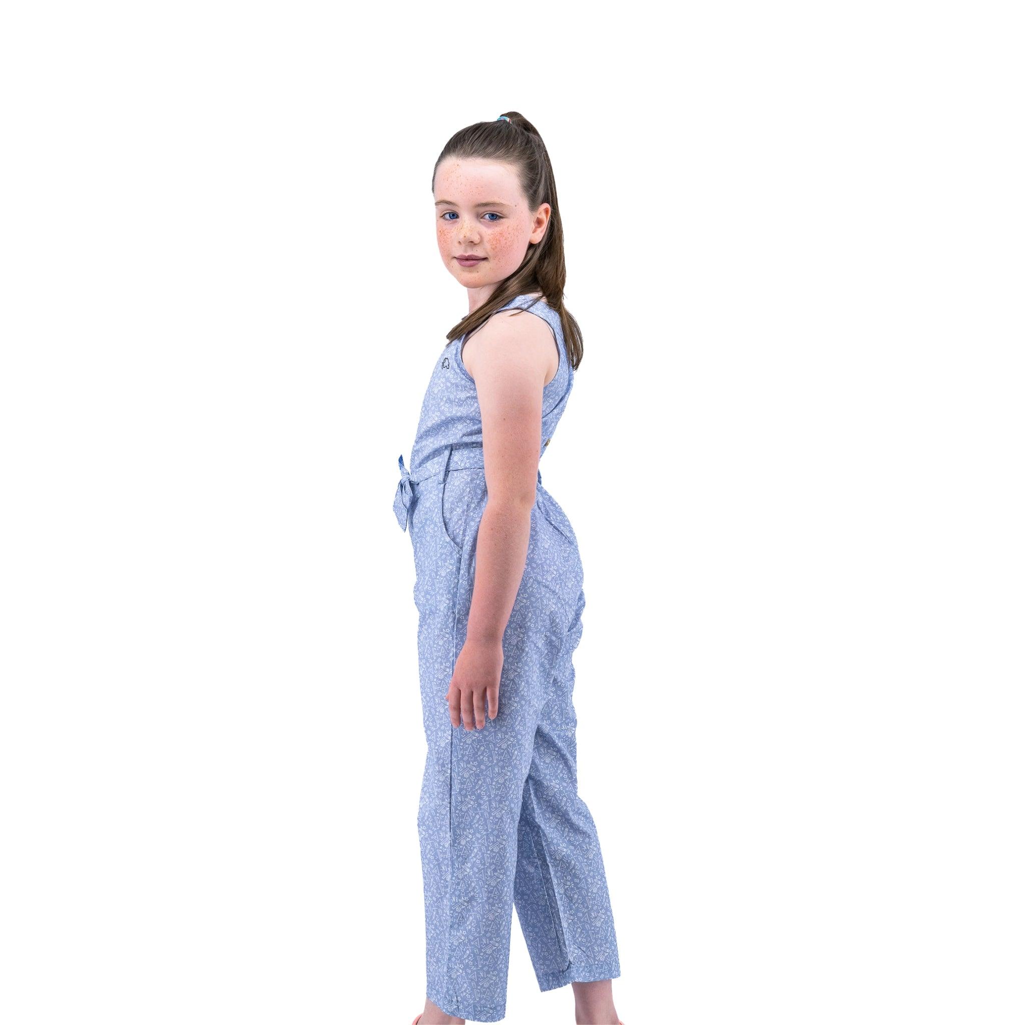 Purple Impression Cotton Jumpsuit for kids - JumpsuitsKaree