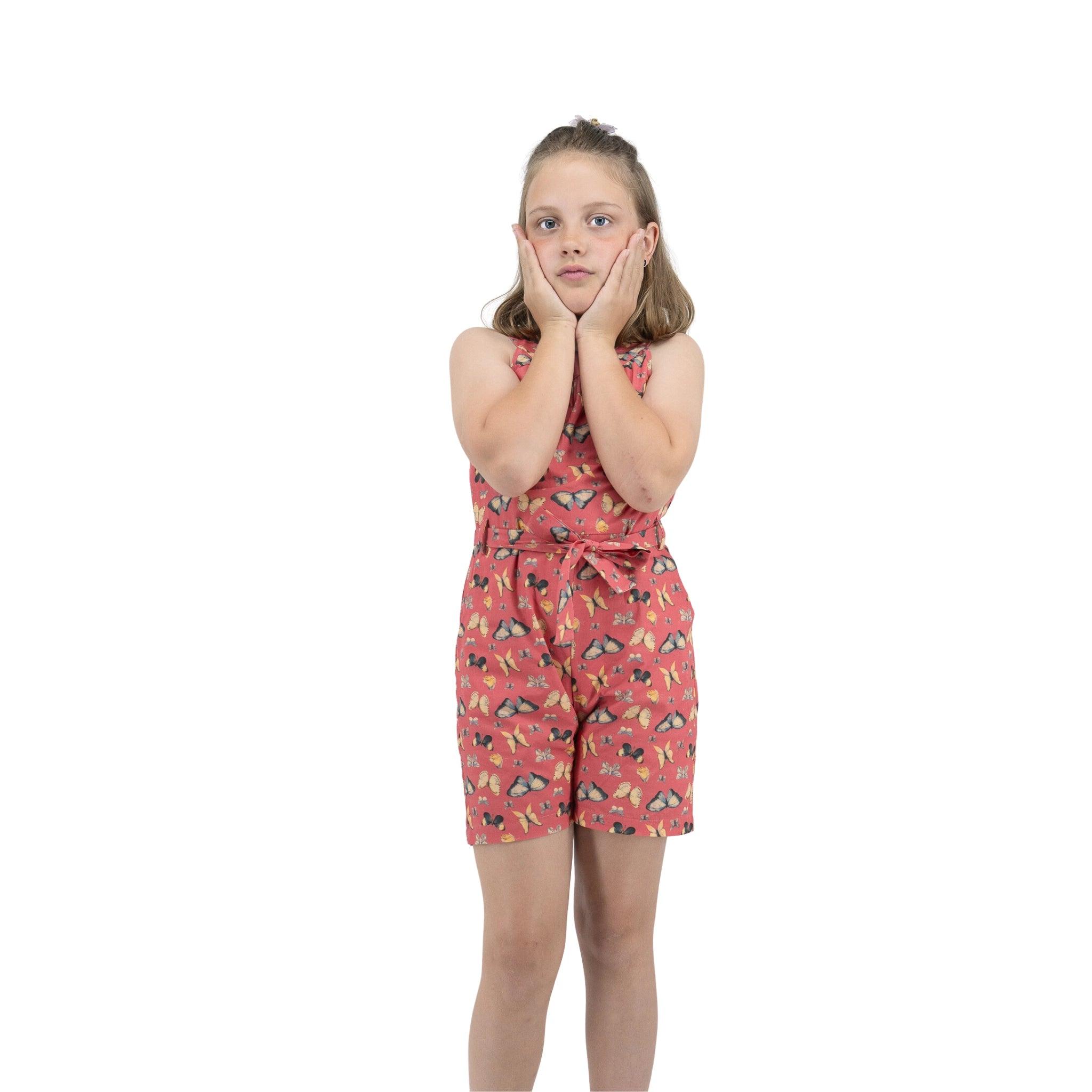 Stylish Romper with Pockets for Girls - JumpsuitsKaree