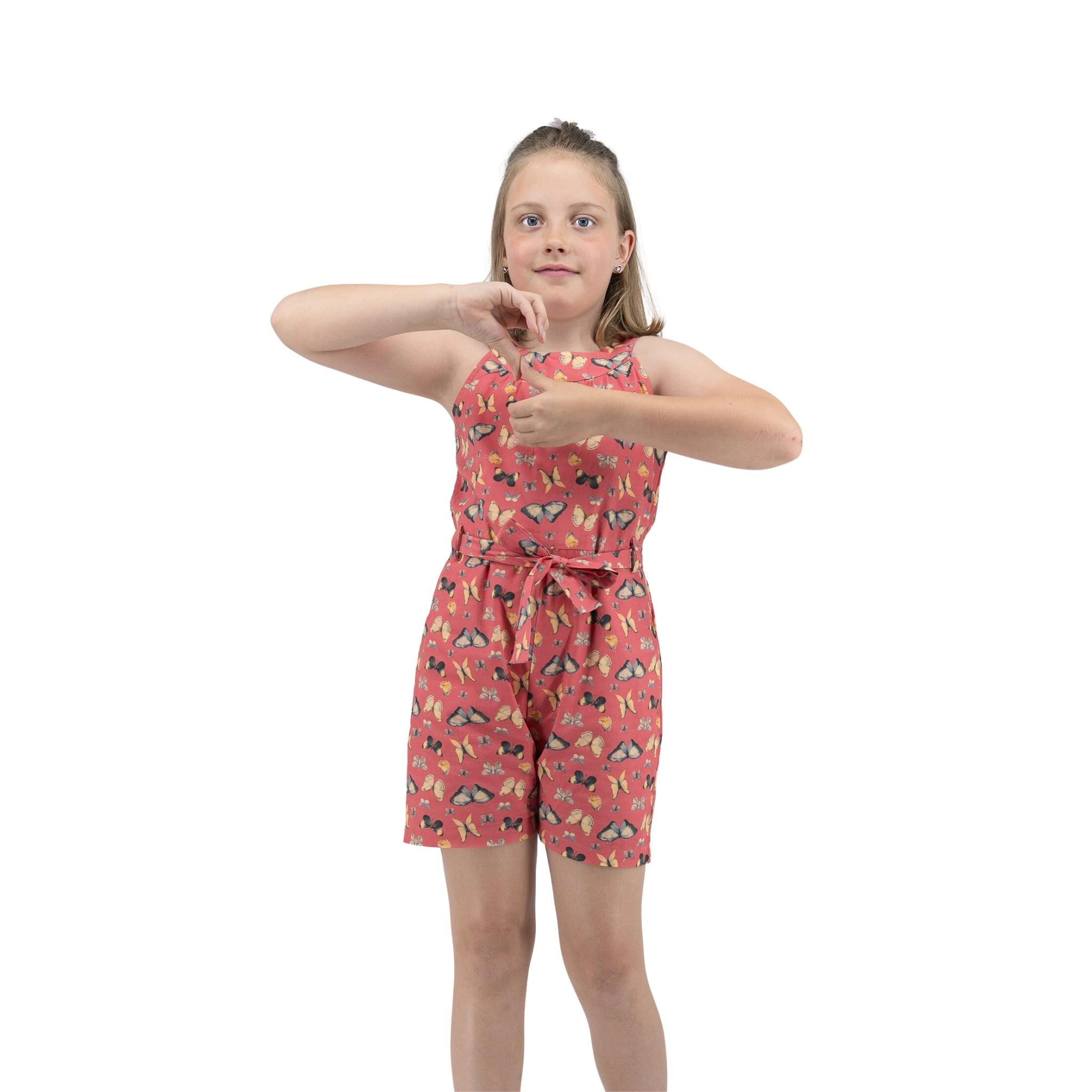 Stylish Romper with Pockets for Girls - JumpsuitsKaree