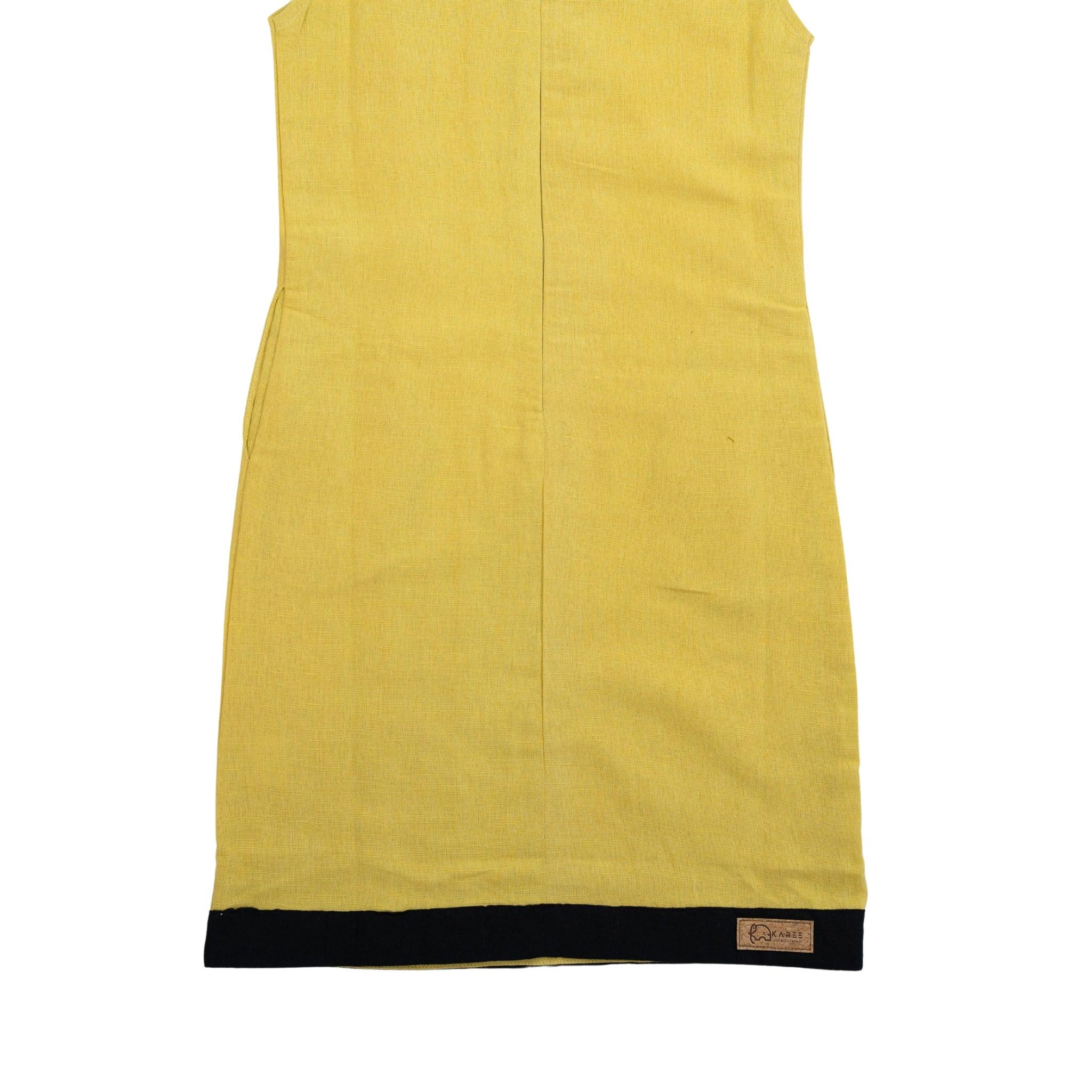 Sunshine Style, Kind to the Planet: Eco - Friendly Cream Gold Frock - DressKaree