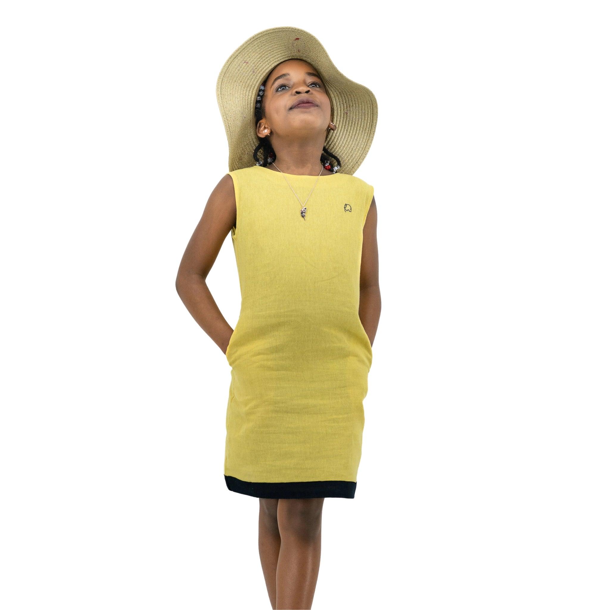 Sunshine Style, Kind to the Planet: Eco - Friendly Cream Gold Frock - DressKaree
