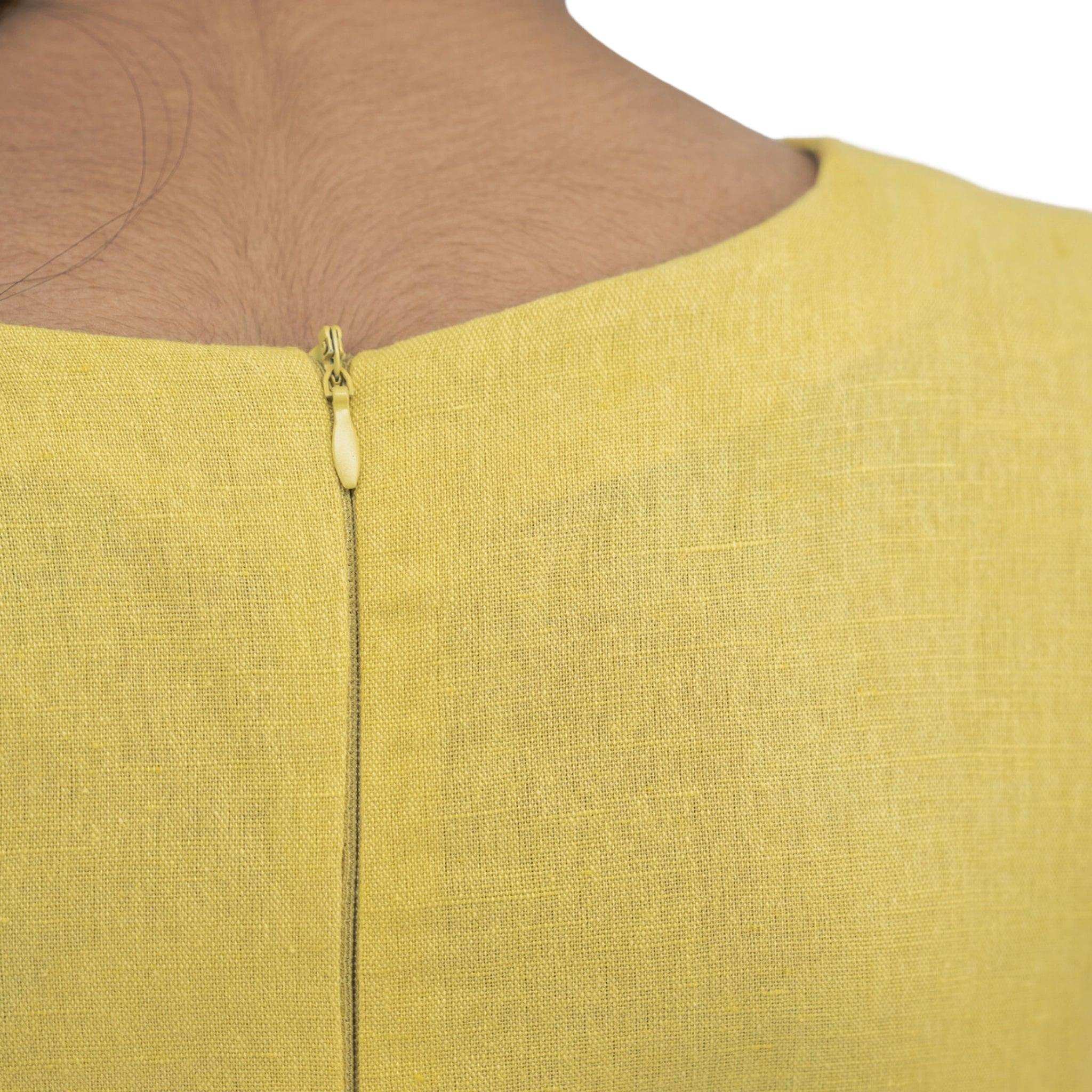 Sunshine Style, Kind to the Planet: Eco - Friendly Cream Gold Frock - DressKaree