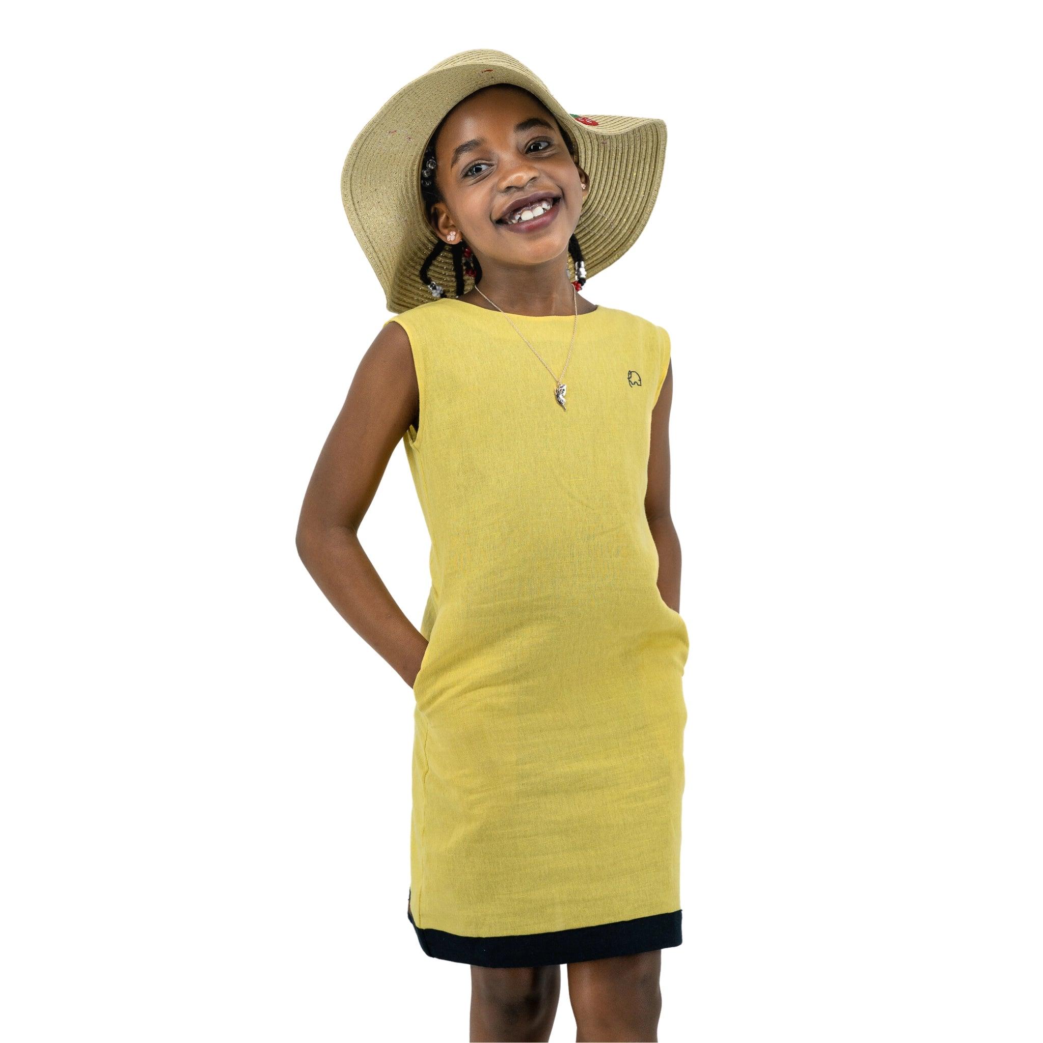 Sunshine Style, Kind to the Planet: Eco - Friendly Cream Gold Frock - DressKaree