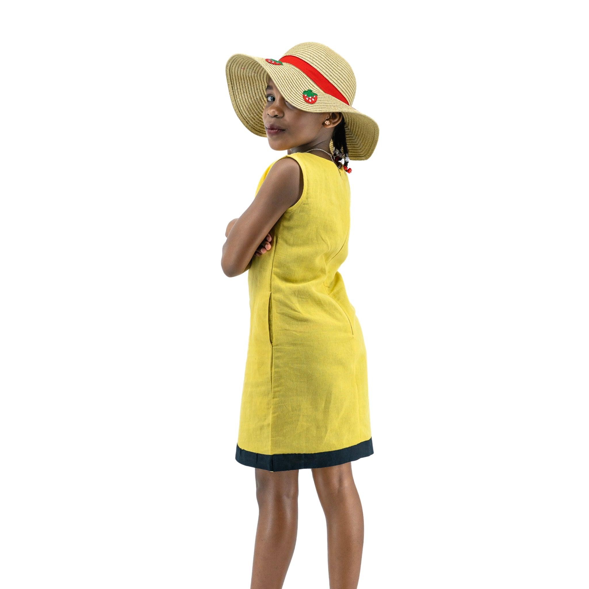 Sunshine Style, Kind to the Planet: Eco - Friendly Cream Gold Frock - DressKaree
