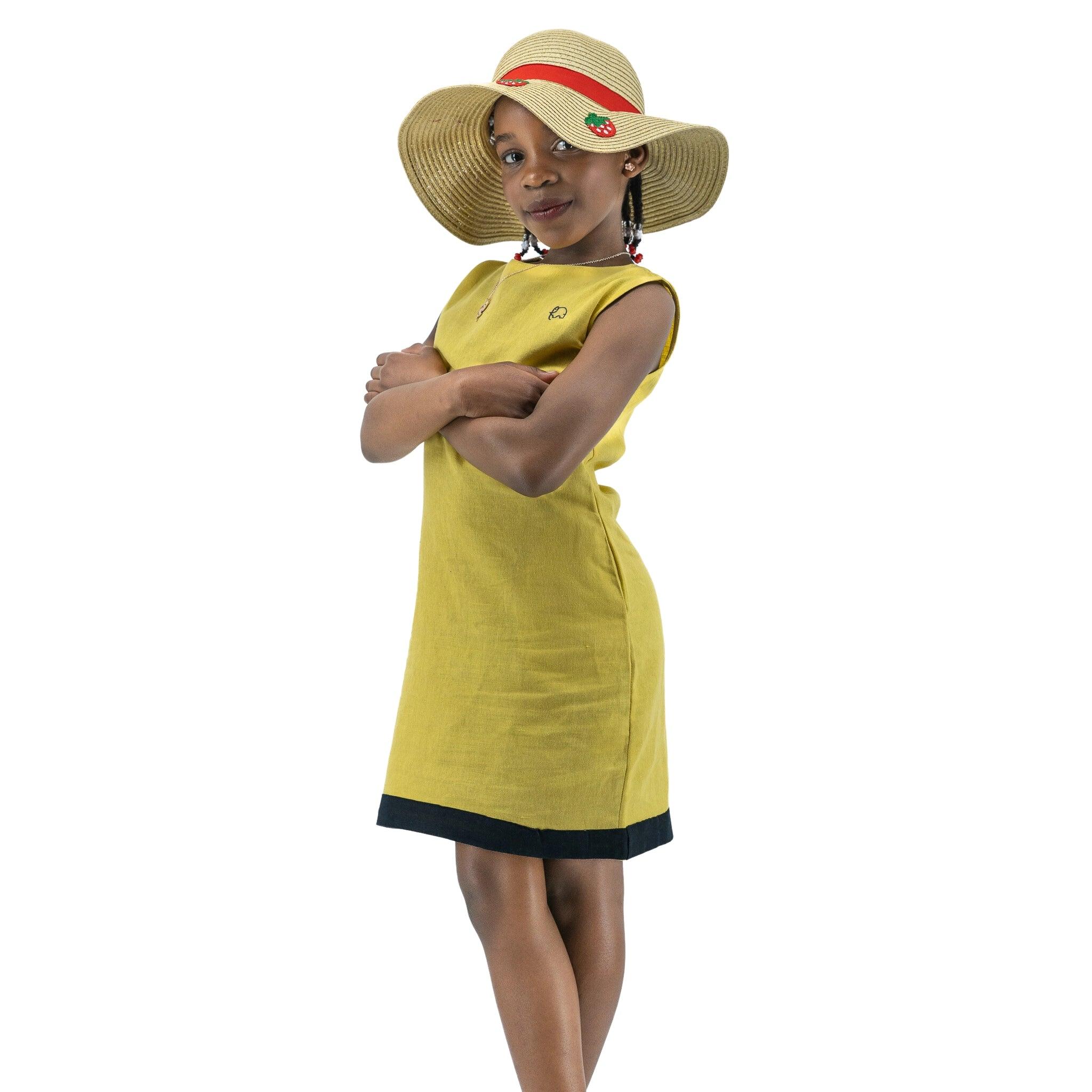 Sunshine Style, Kind to the Planet: Eco - Friendly Cream Gold Frock - DressKaree