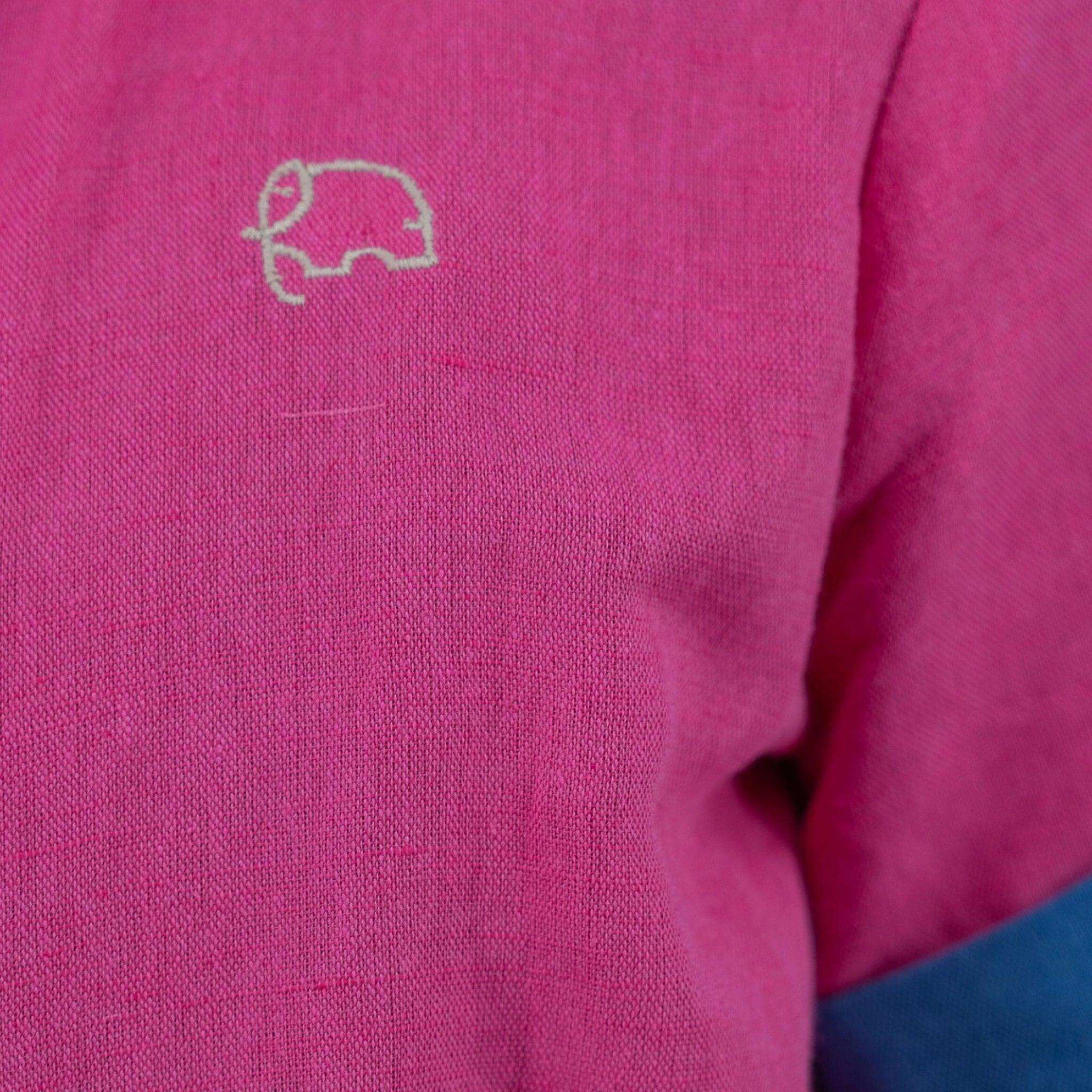 Sustainable Summer Fun: Eco - Friendly Fuchsia Linen Dress - DressKaree