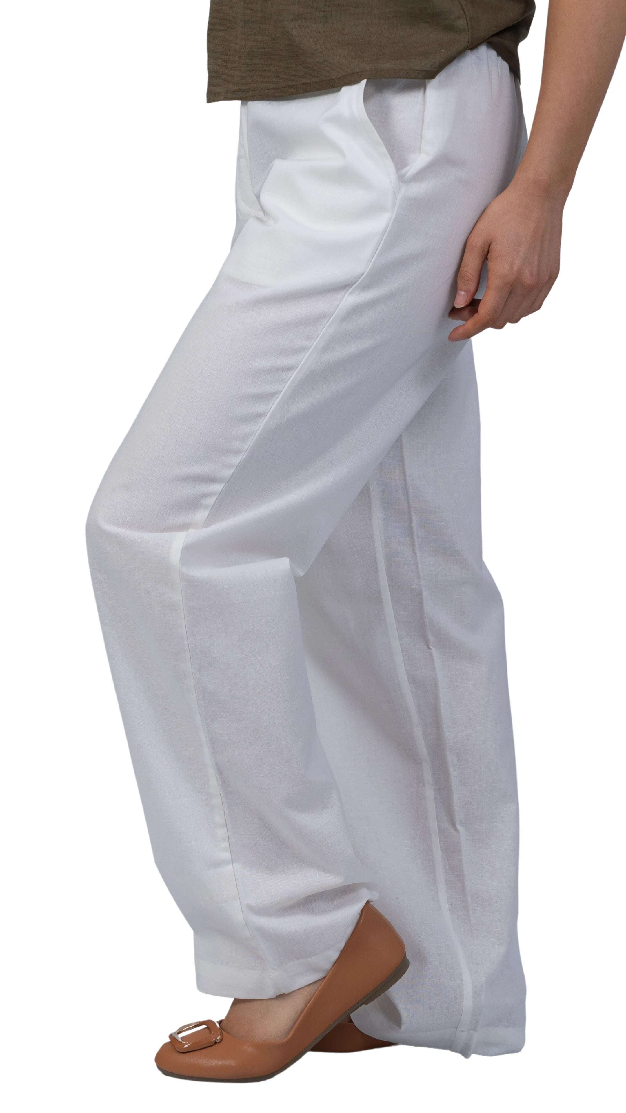 White Whisper Linen Trousers | Sustainable Women’s Trousers | KAREE - TrousersKaree
