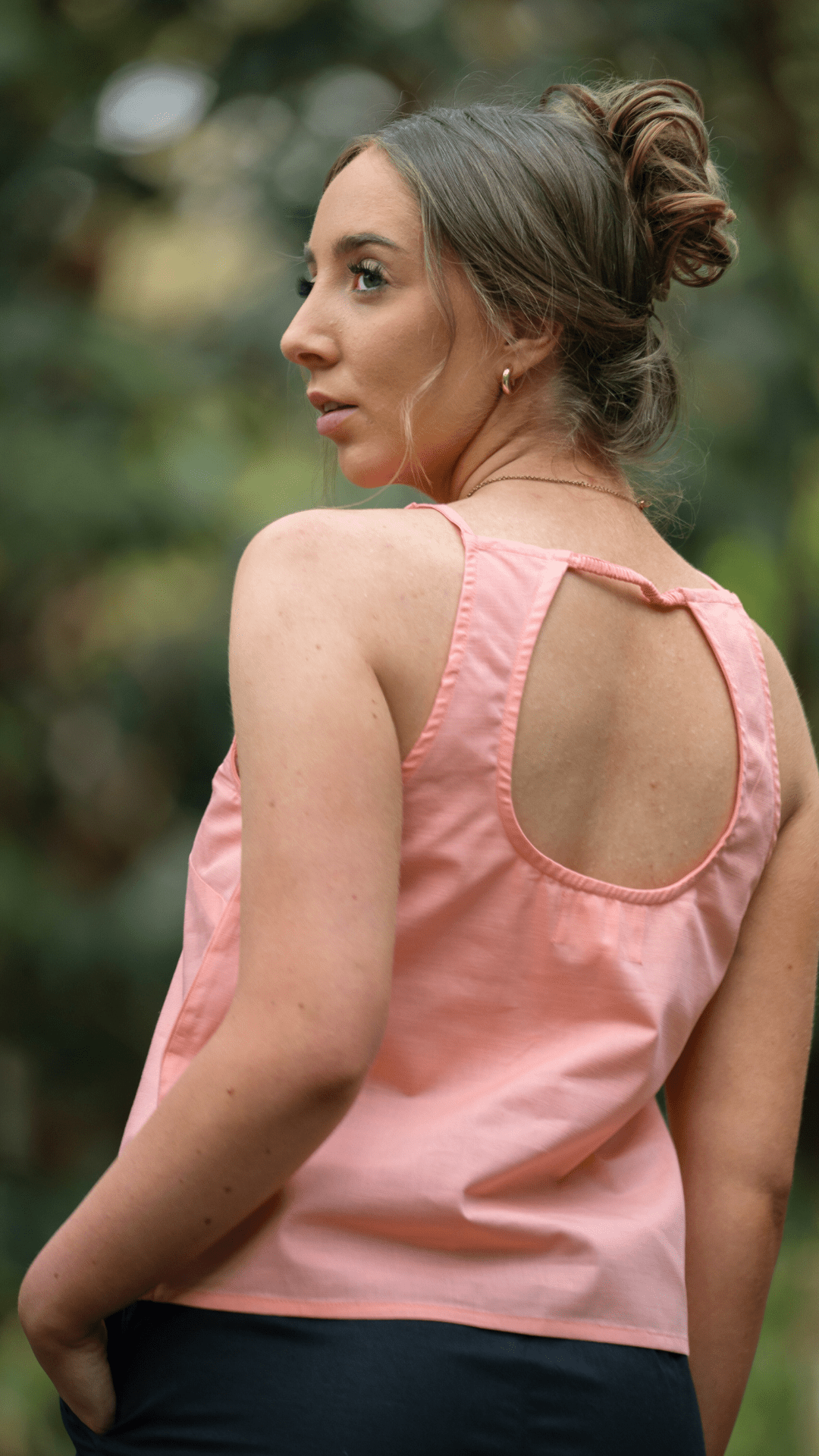 Wild Rose Harmony Halter Cami Top For Women - TopsKaree