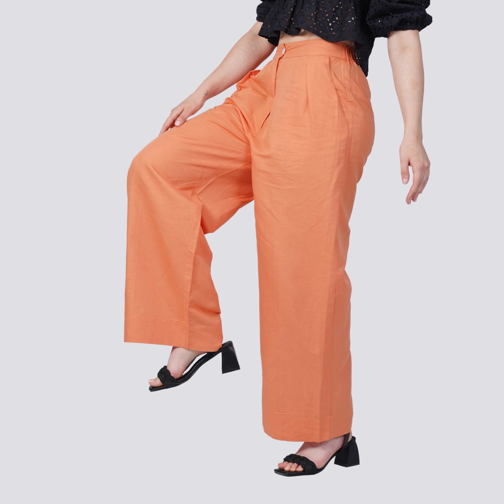 Deep Saffron Trousers for Women