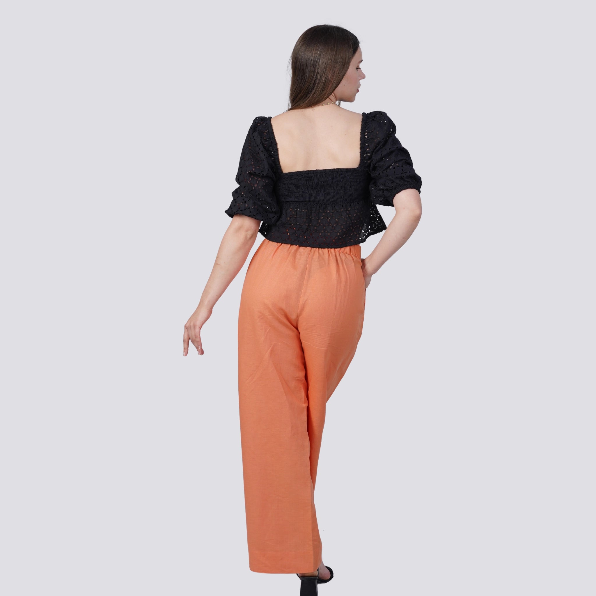 Deep Saffron Trousers for Women