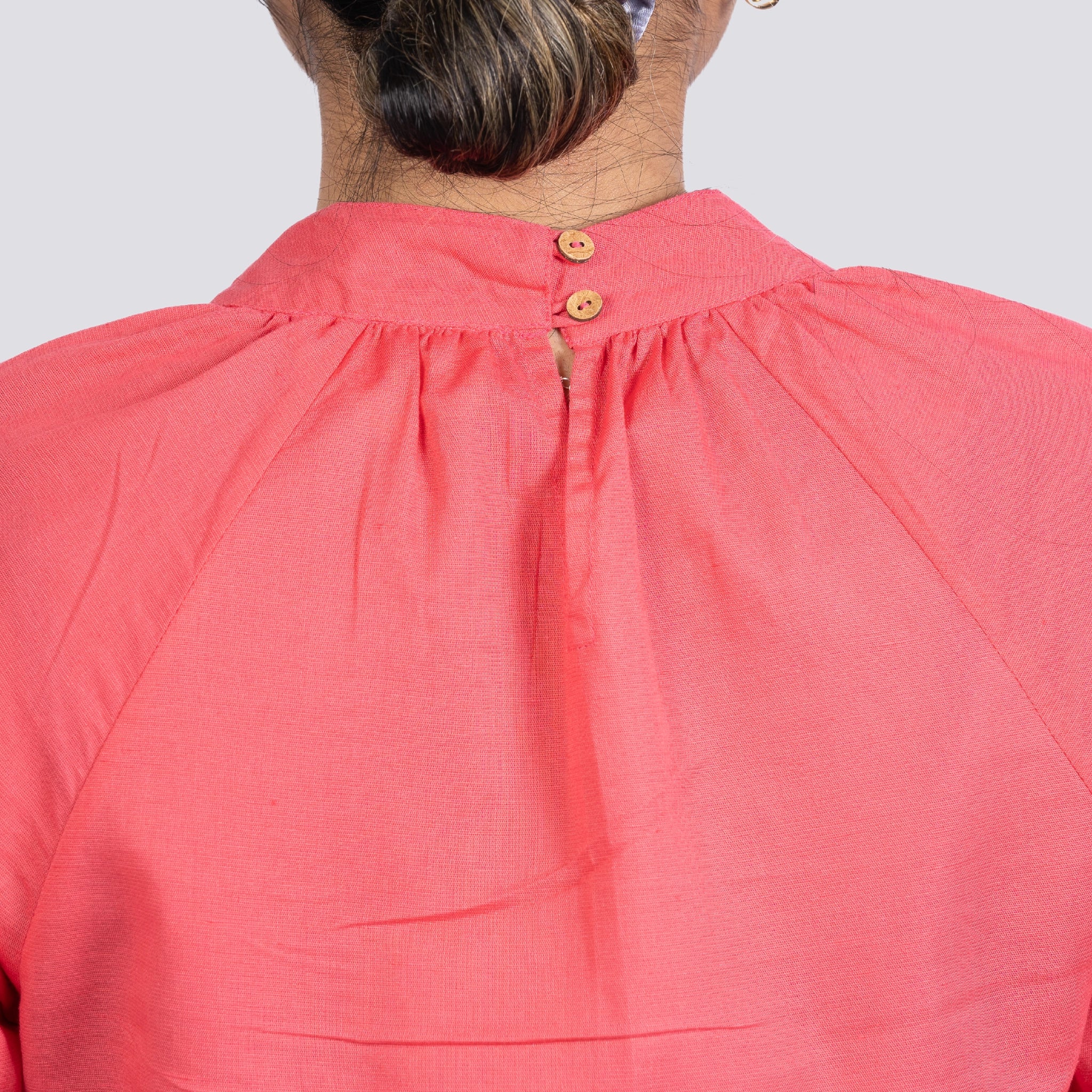 Fuchsia High Neck Top for Women