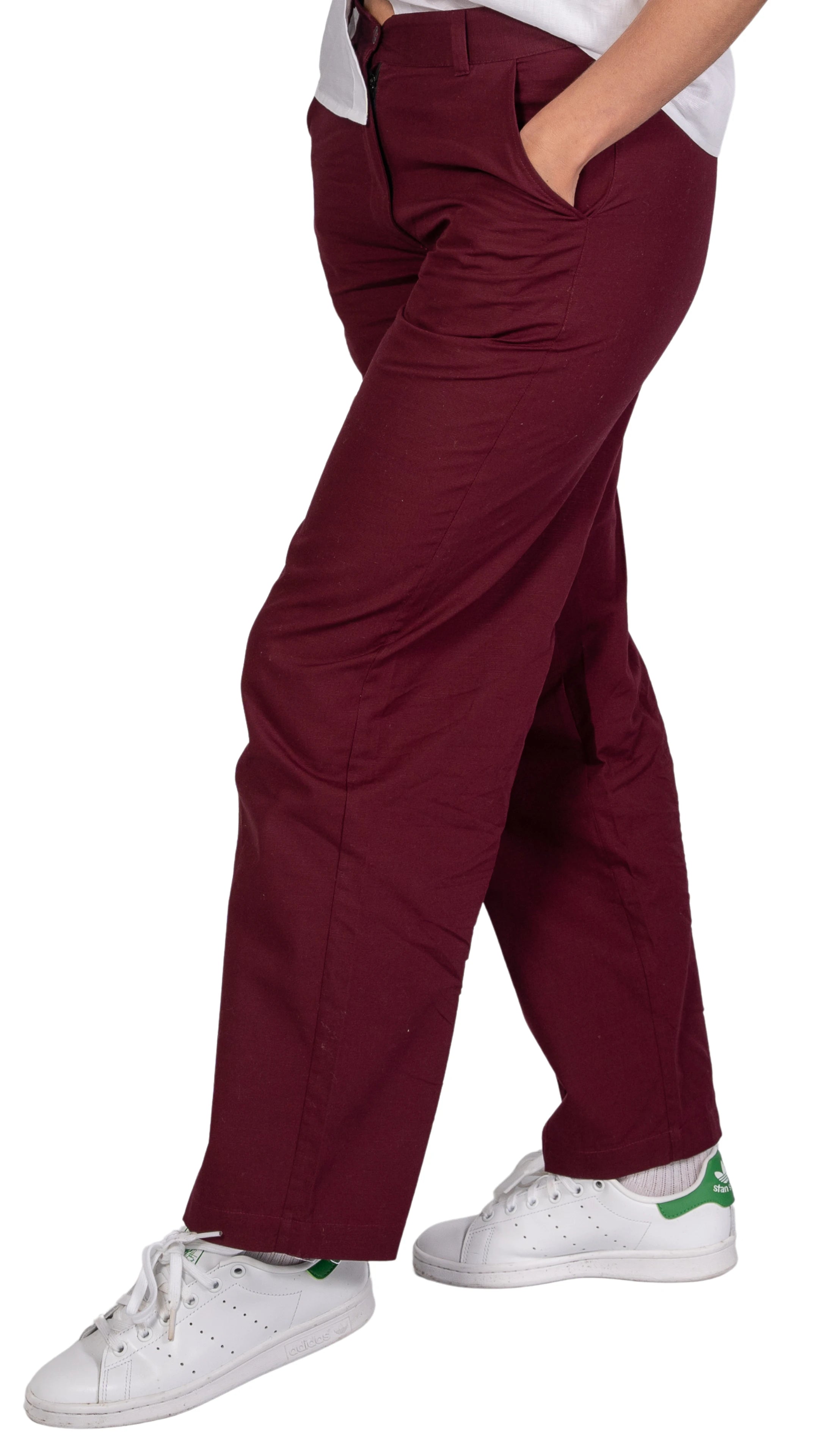 Embrace Enchanting Elegance with Sustainability: Black Rose Elegance Linen Trousers