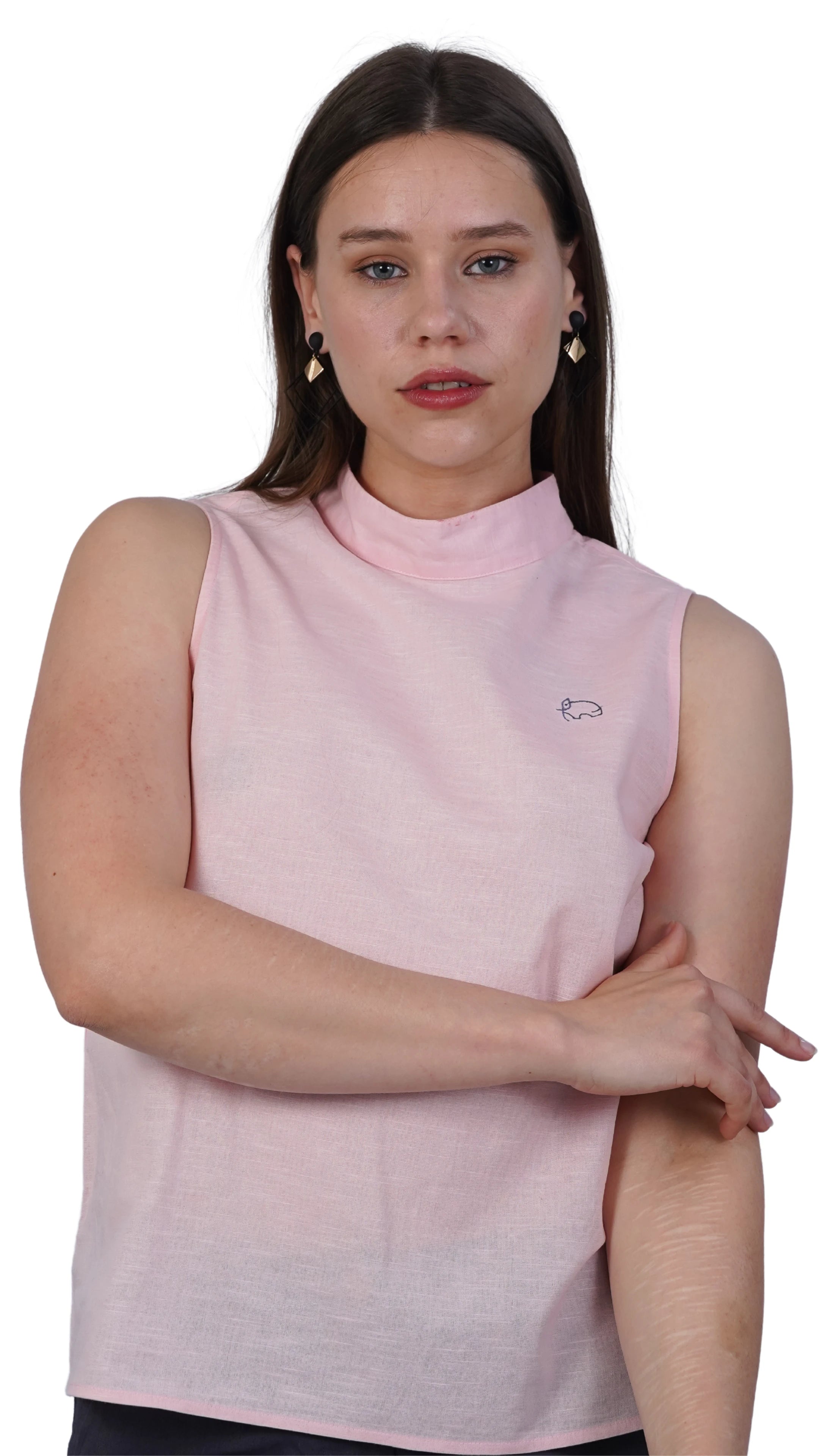 Peach Blossom Breeze Sleeveless Top