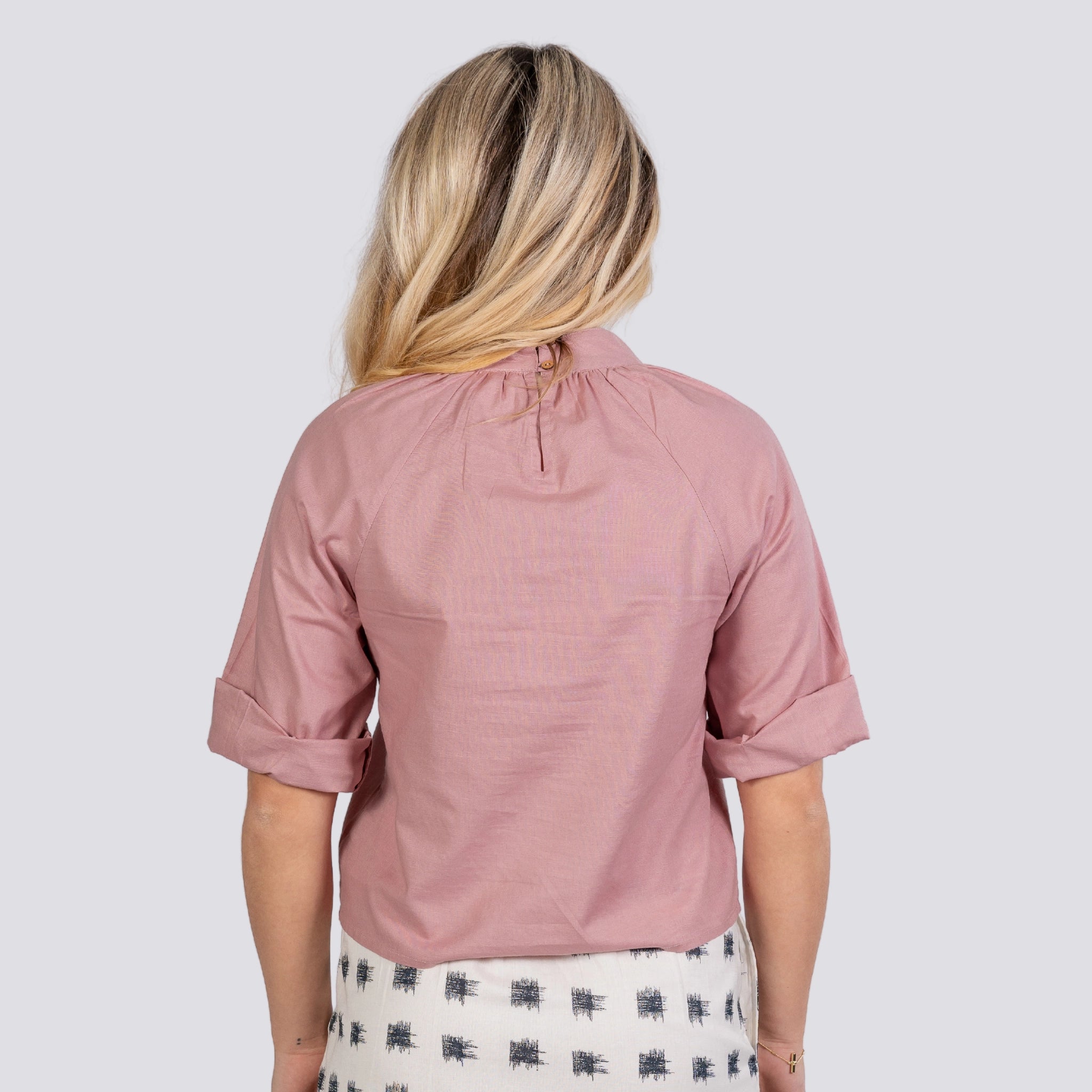 Stylish Pink Top for Women, Womens smart wear, Sustainable Fashion for women