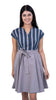 Opel & Denim Contrast Midi Dress – Sustainable Cotton Dress for Women UK