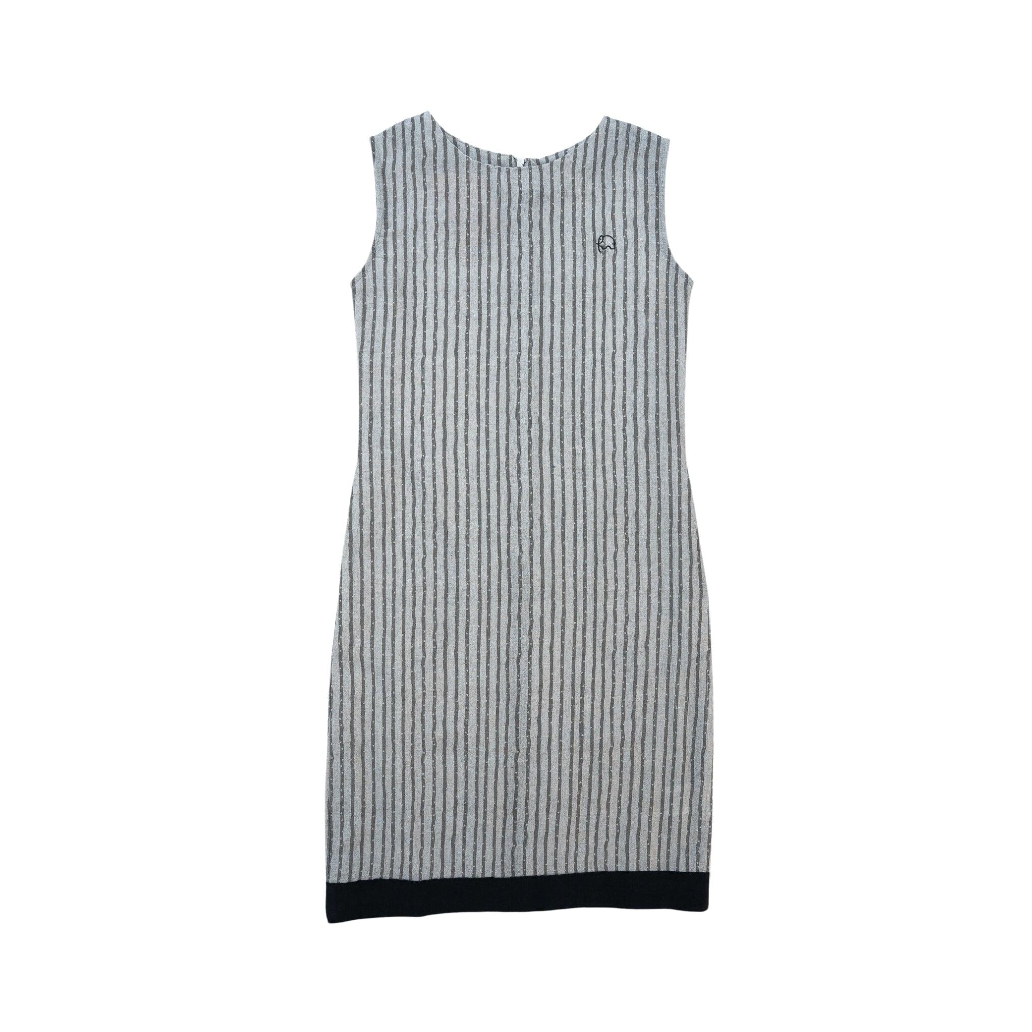 Modern Mini: Eco - Friendly Steel Grey Frock - DressKaree