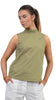 Pear Green Sleeveless Top For Women