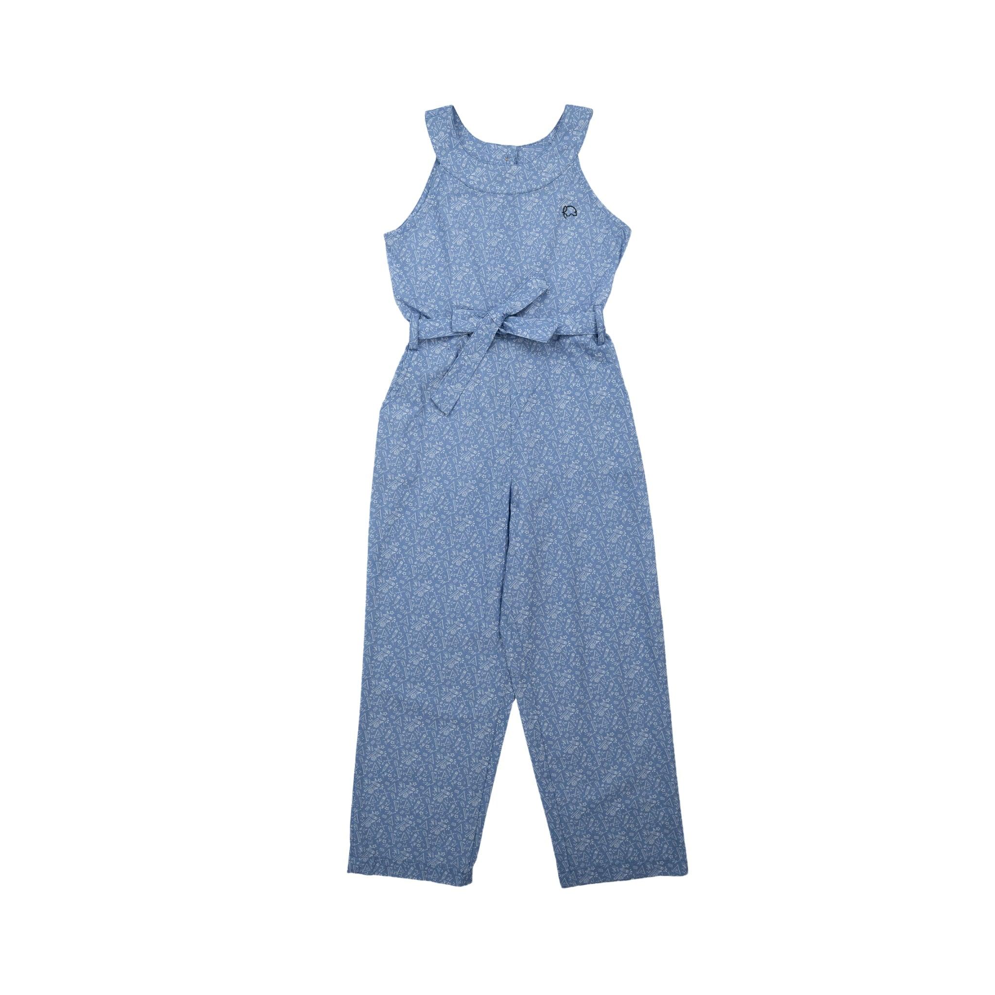 Purple Impression Cotton Jumpsuit for kids - JumpsuitsKaree