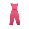 Red Rose Cotton Jumpsuit for Girls