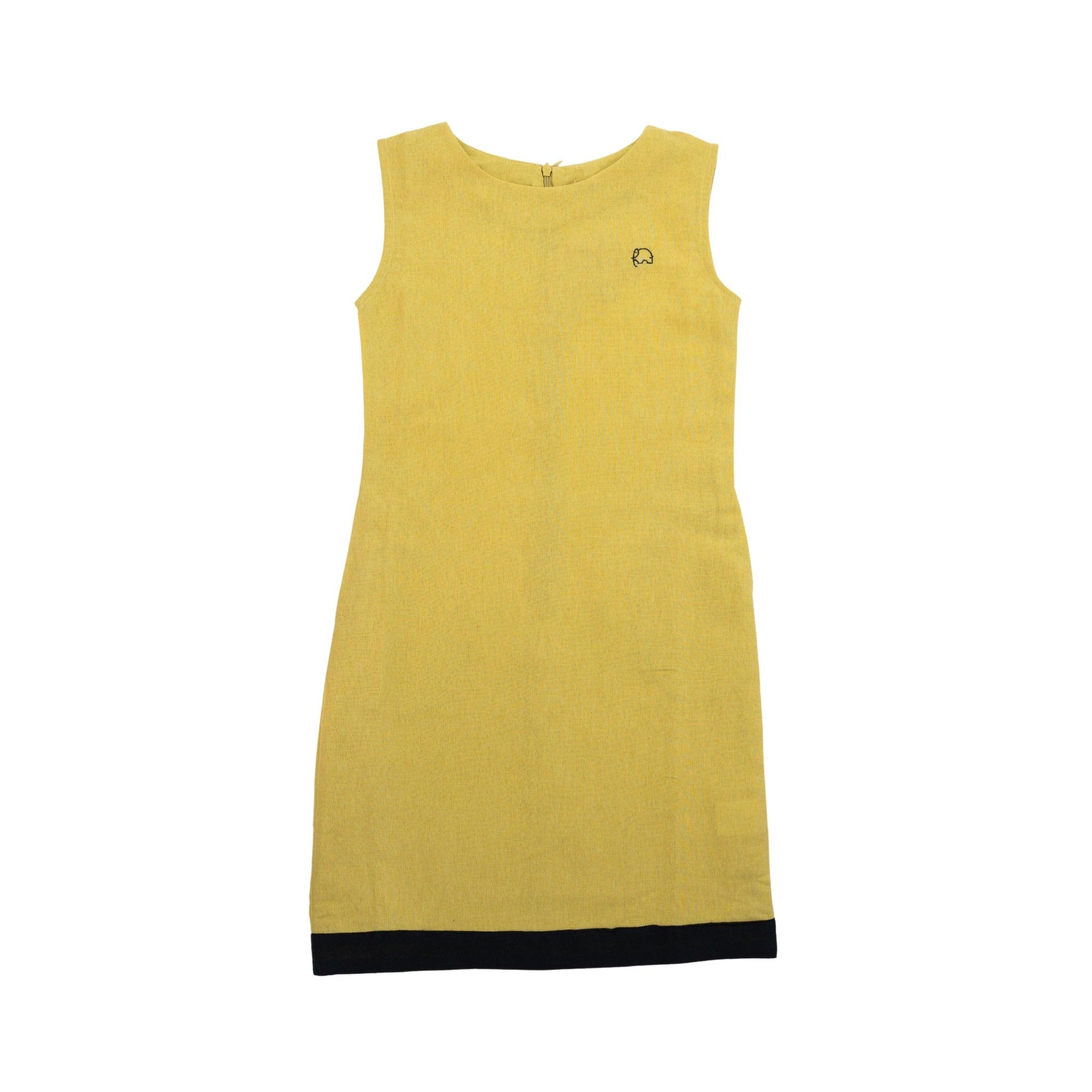 Sunshine Style, Kind to the Planet: Eco - Friendly Cream Gold Frock - DressKaree