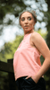 Wild Rose Harmony Halter Cami Top For Women